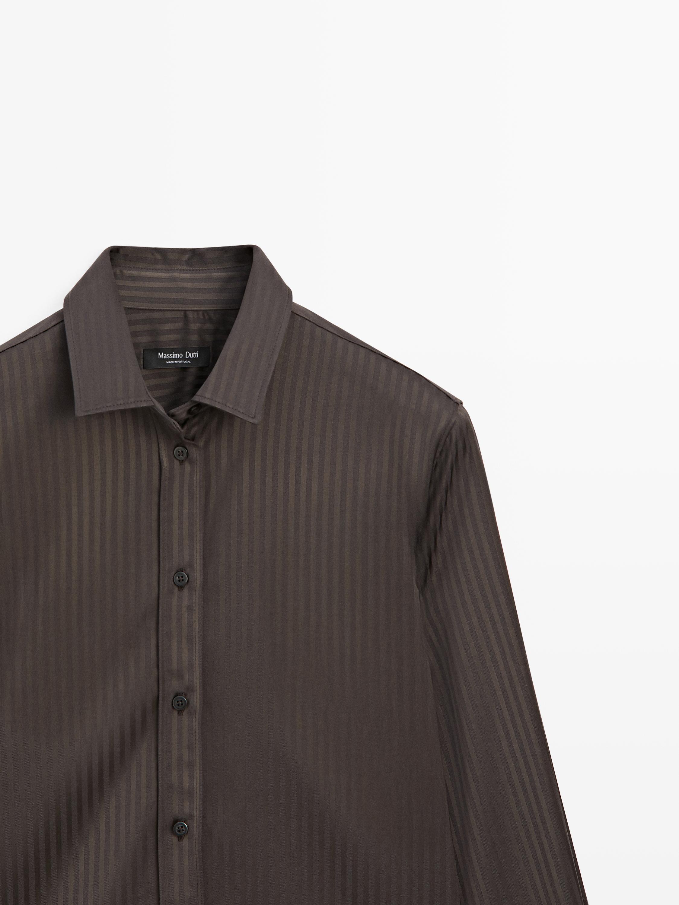 Striped flowing shirt